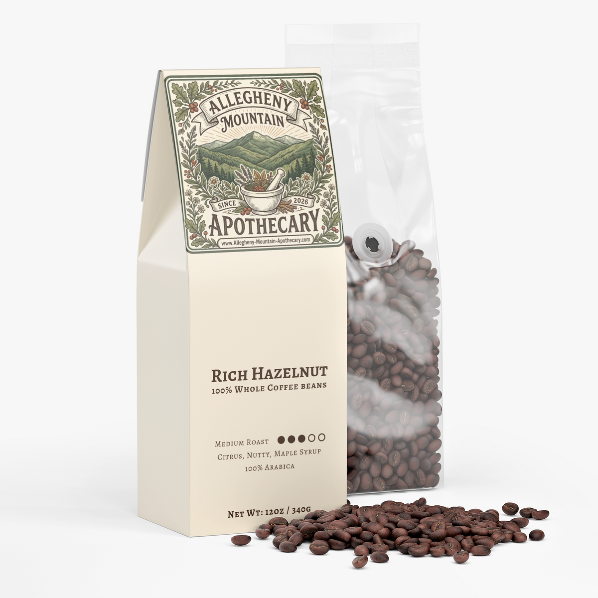 Rich Hazelnut Coffee (Medium Roast)