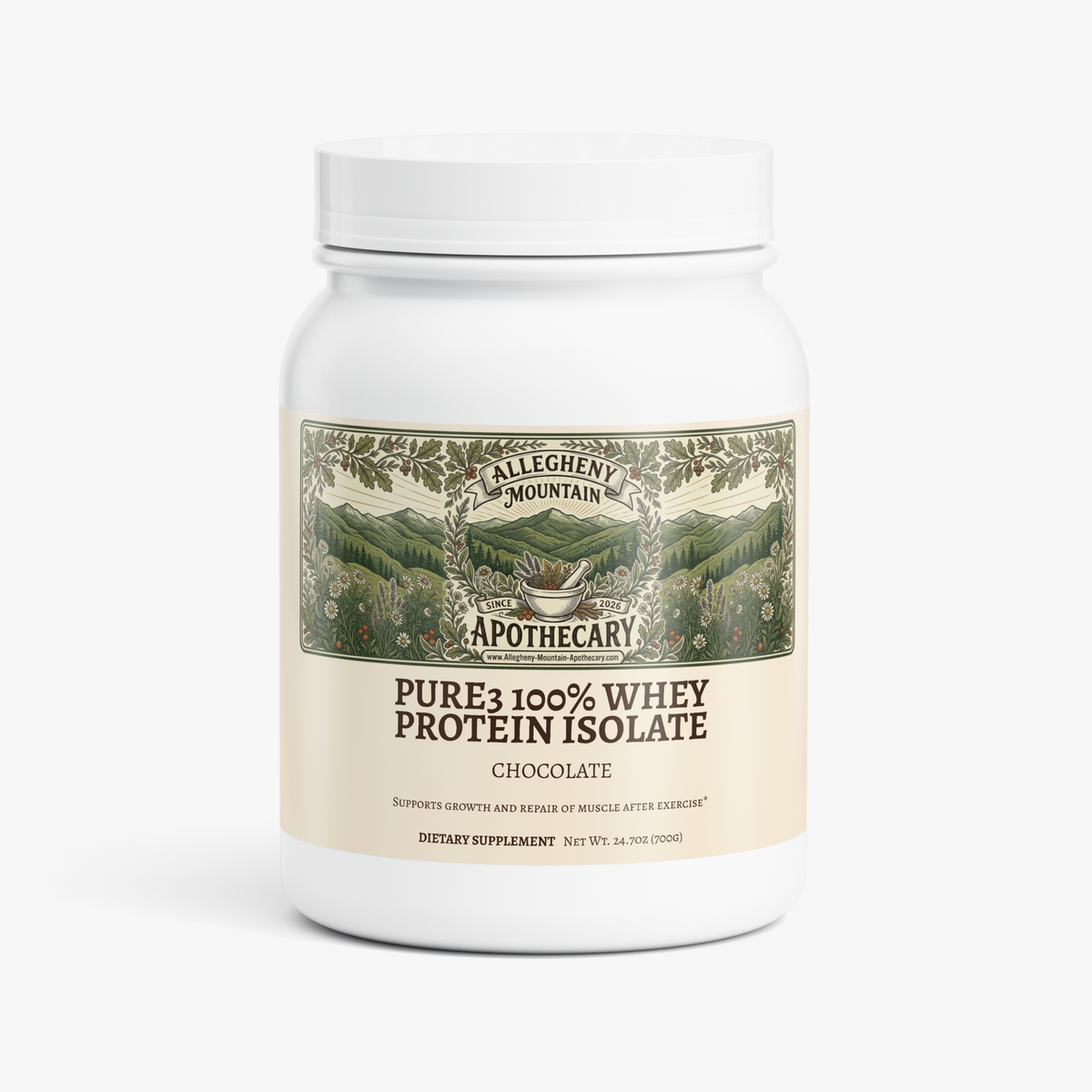 Pure3 100% Whey Protein Isolate (Chocolate)