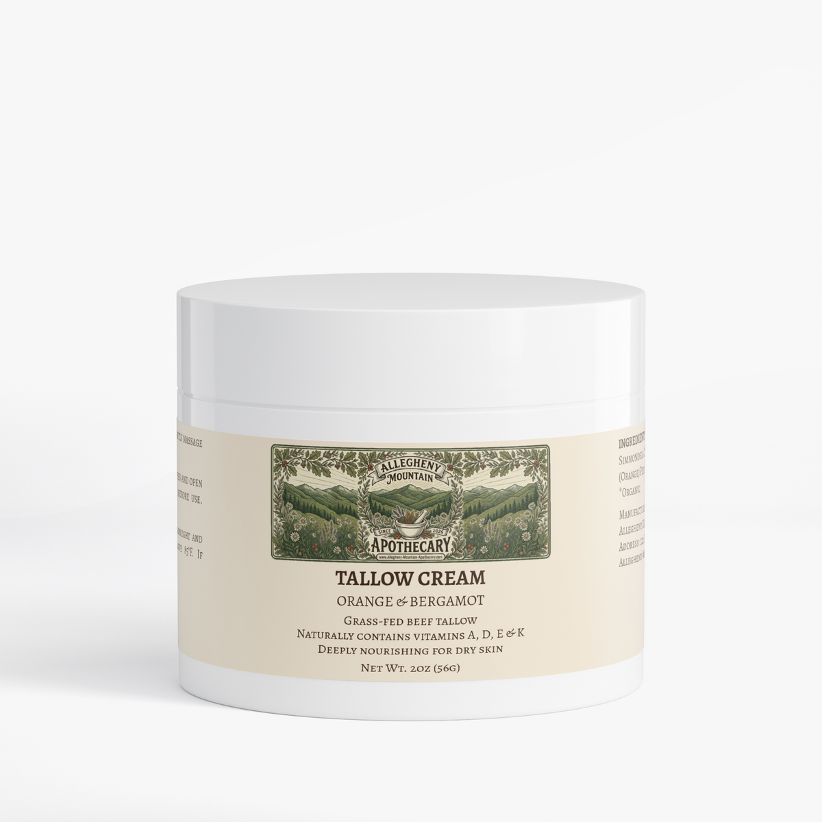 Tallow Cream Orange & Bergamot