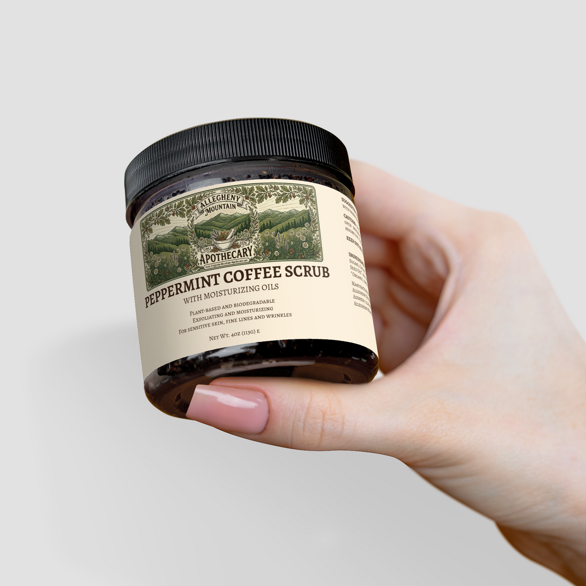 Peppermint Coffee Scrub