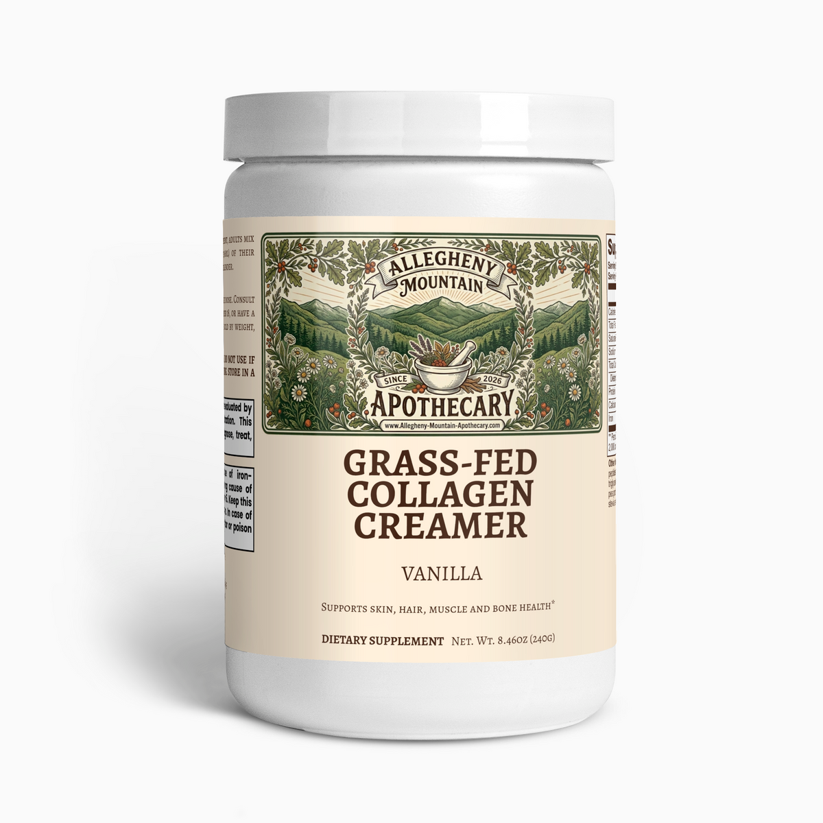 Grass-Fed Collagen Creamer (Vanilla)